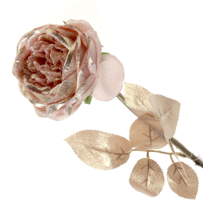 Rose gold artificial best sale flowers